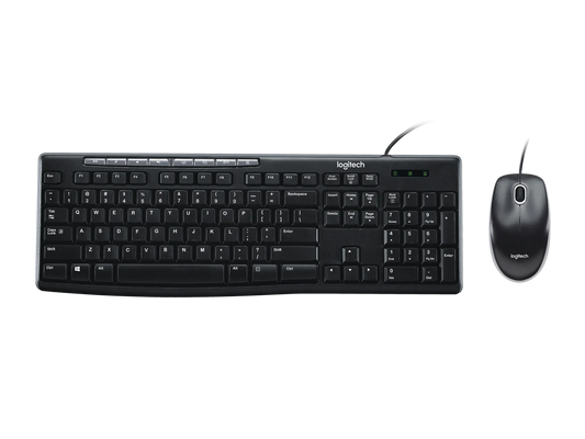 Logitech MK 200 Media Corded Keyboard and Mouse Combo