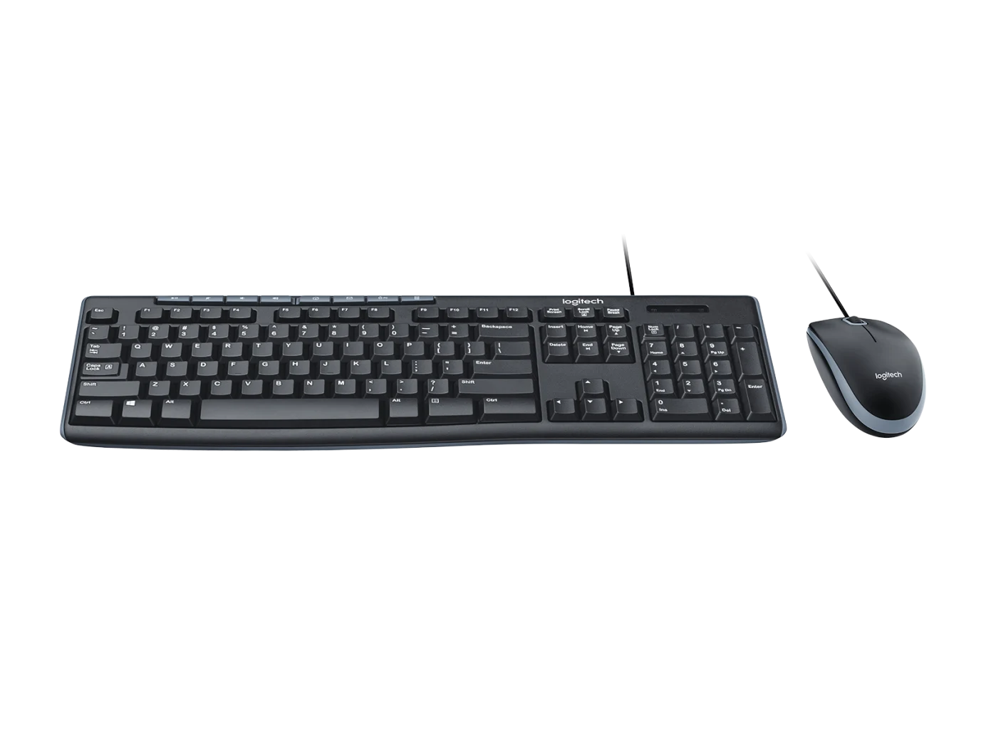 Logitech MK 200 Media Corded Keyboard and Mouse Combo