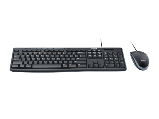Logitech MK 200 Media Corded Keyboard and Mouse Combo