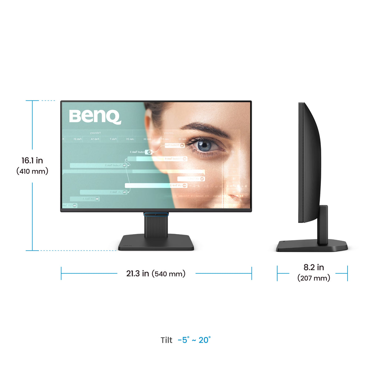 BenQ GW2490C 23.8" FHD IPS Eye-Care Home Office Monitor — 1920×1080 | 144Hz | 5ms GtG | 1500:1 | 99% sRGB | USB-C DP Alt Mode | HDMI + DisplayPort | Built-in Speakers | AMD FreeSync | TÜV Flicker-Free | Low Blue Light+ | 3-Year Warranty