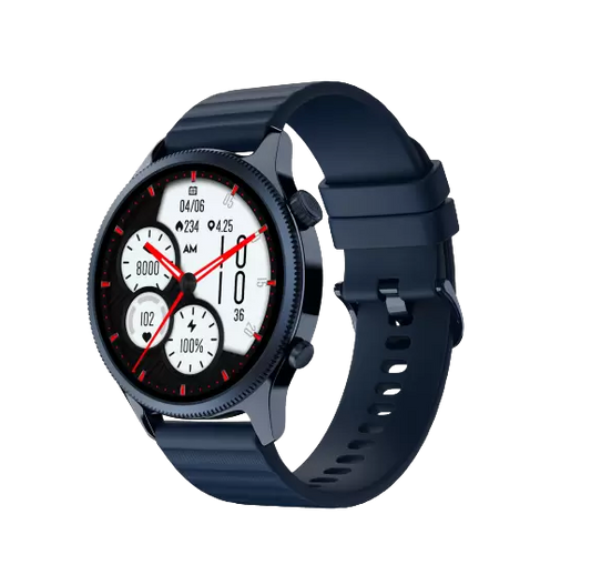 Noise NoiseFit Evolve 4 Smartwatch — 1.46" AMOLED Always-On Display | Bluetooth Calling | 100+ Sports Modes | IP68 | Blue Strap