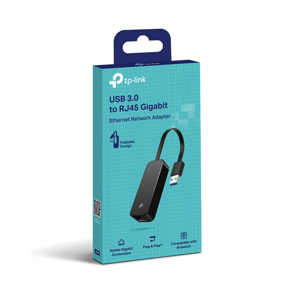 TP-Link UE306 USB 3.0 to Gigabit Ethernet Network Adapter — Foldable | Plug & Play | Nintendo Switch Compatible