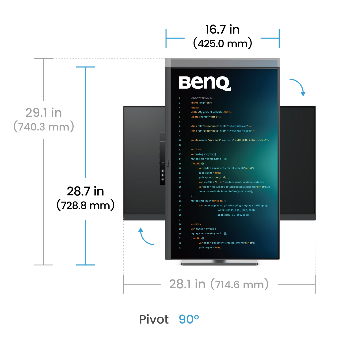 BenQ RD320U｜32” 4K BenQ Programming Monitor with MoonHalo Backlight