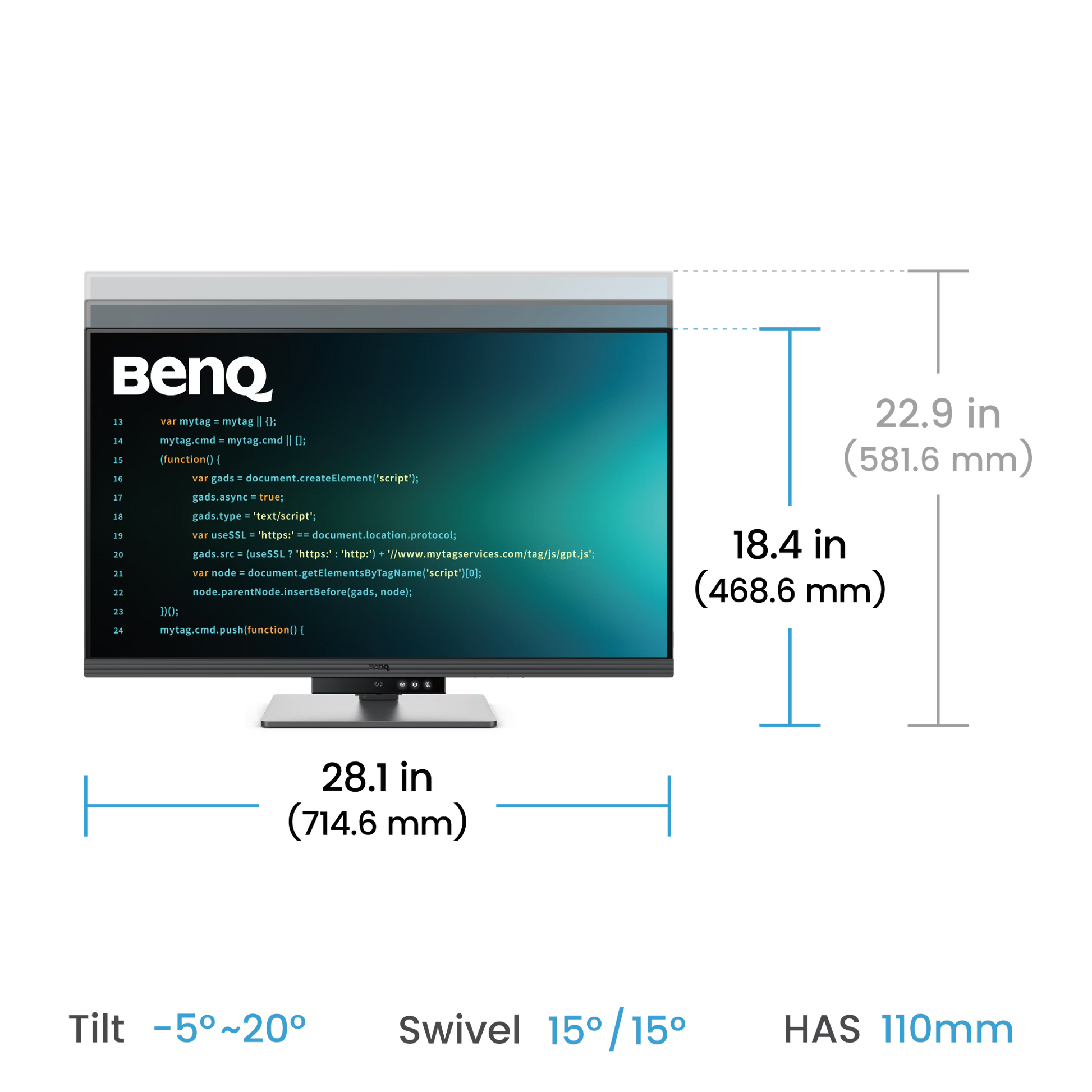 BenQ RD320U｜32” 4K BenQ Programming Monitor with MoonHalo Backlight