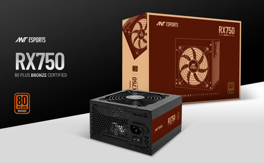 Ant Esports RX750 Power Supply | 750 W 80 Plus Bronze Certified