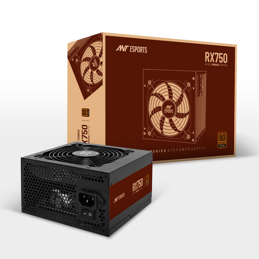 Ant Esports RX750 Power Supply | 750 W 80 Plus Bronze Certified