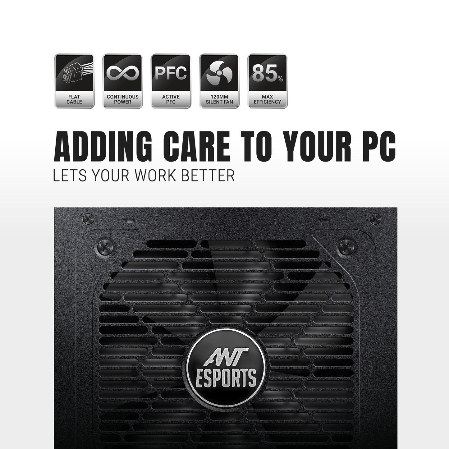 Ant Esports RX750 Power Supply | 750 W 80 Plus Bronze Certified