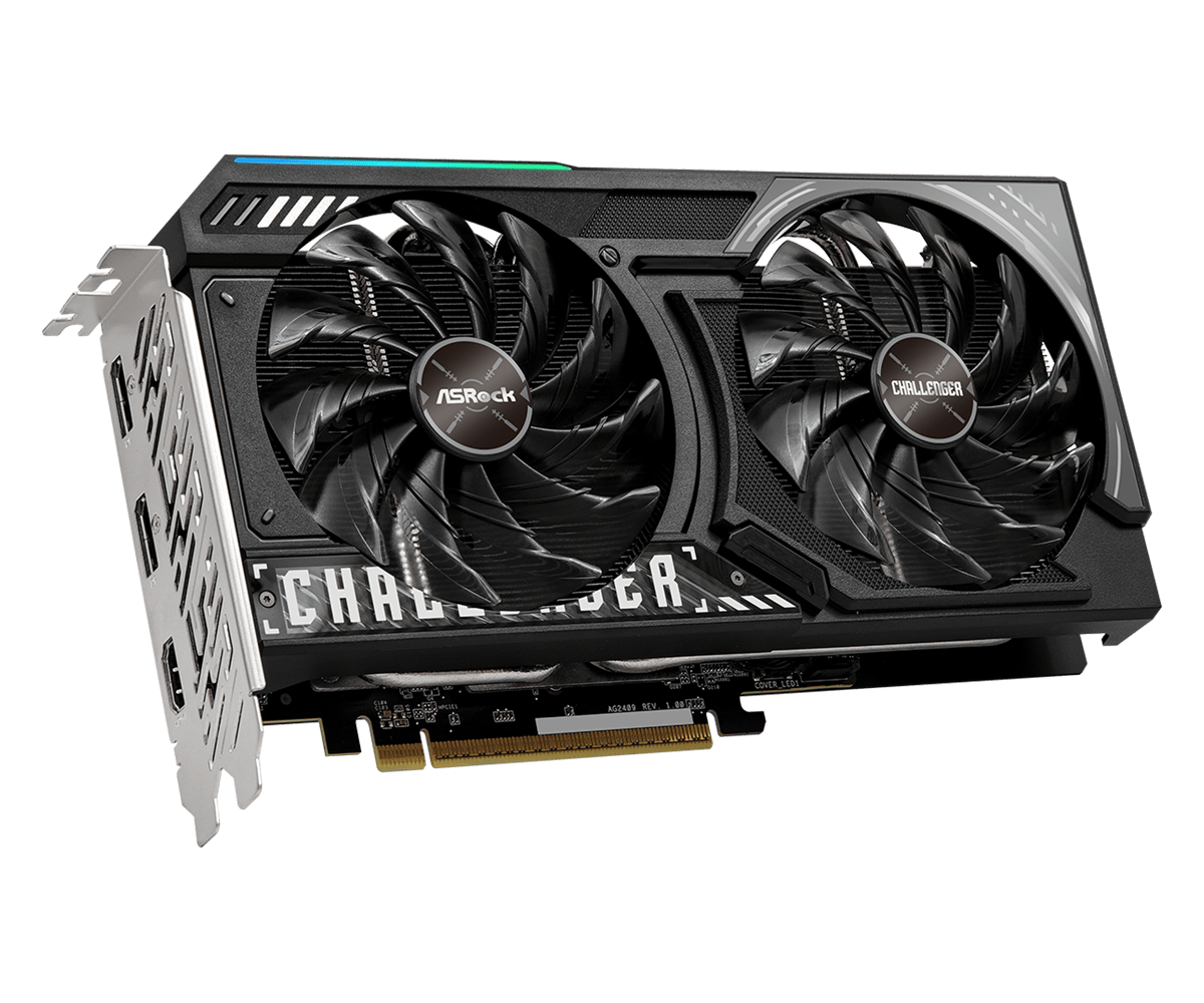 ASRock Radeon RX 9060 XT Challenger 16GB OC Graphics Card — AMD RDNA 4 | PCIe 5.0 | 3290 MHz Boost