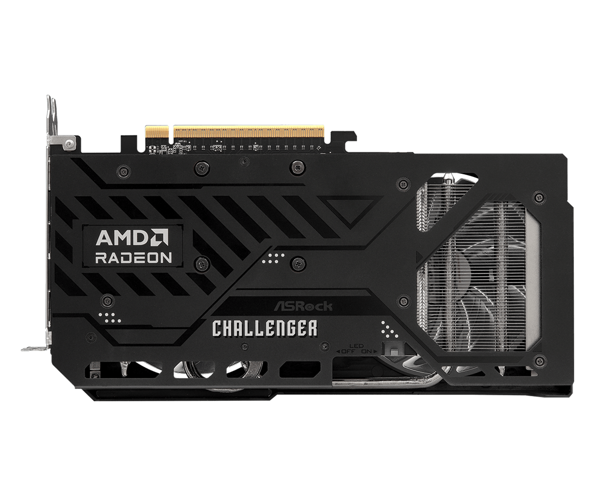 ASRock Radeon RX 9060 XT Challenger 16GB OC Graphics Card — AMD RDNA 4 | PCIe 5.0 | 3290 MHz Boost