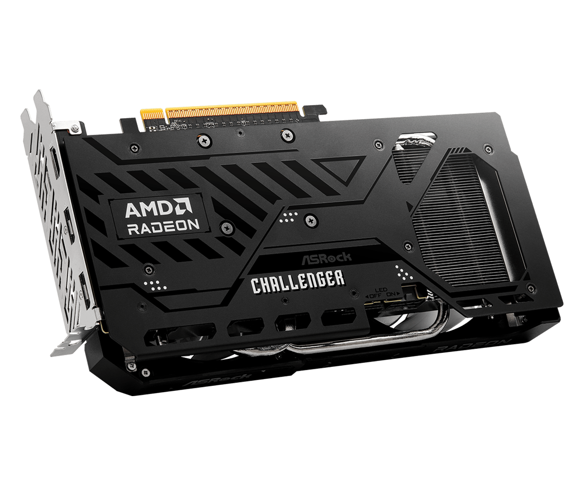 ASRock Radeon RX 9060 XT Challenger 16GB OC Graphics Card — AMD RDNA 4 | PCIe 5.0 | 3290 MHz Boost