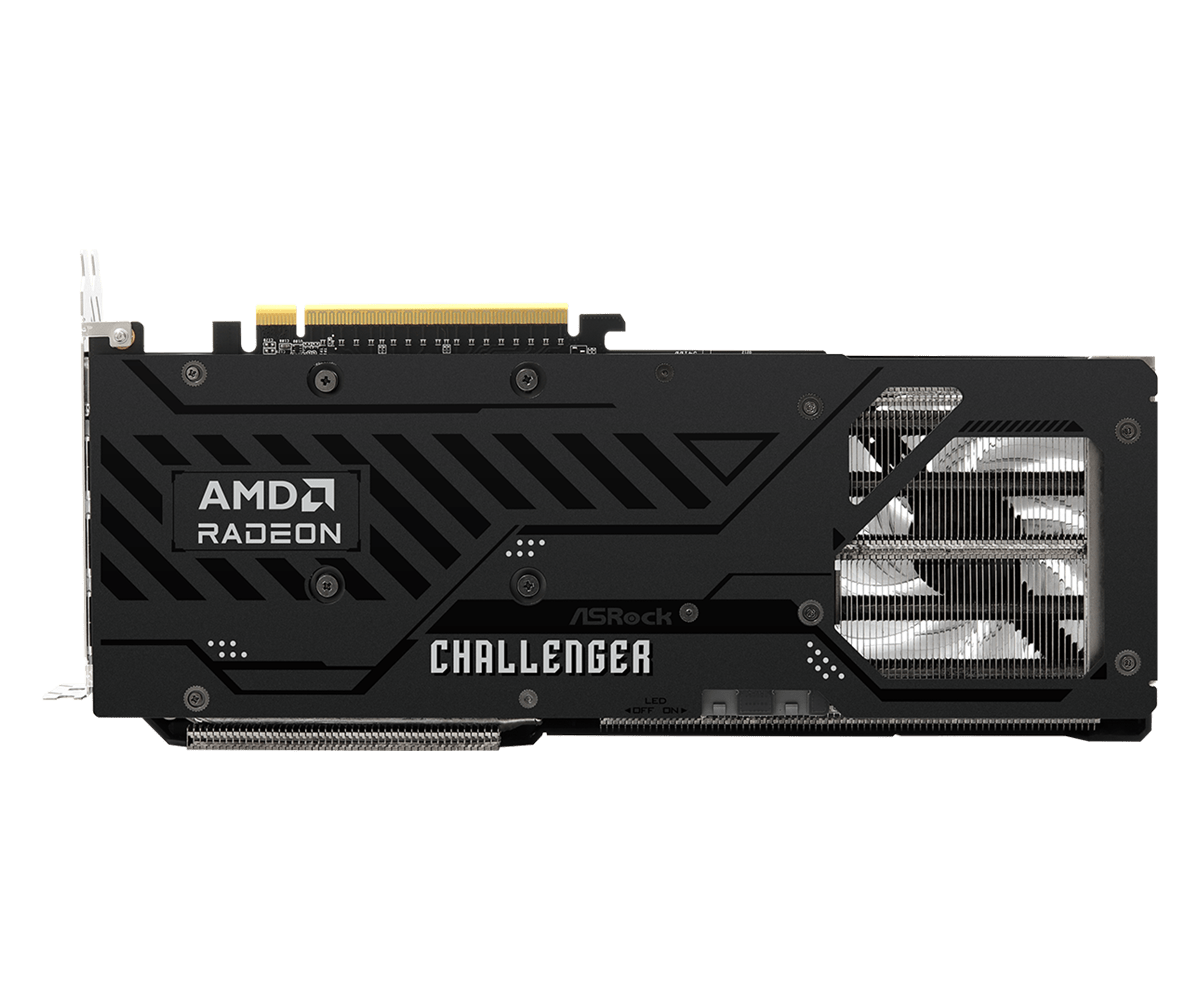 ASRock Radeon RX 9070 XT Challenger 16GB Graphics Card — AMD RDNA 4 | PCIe 5.0 | 2970 MHz Boost | 256-bit