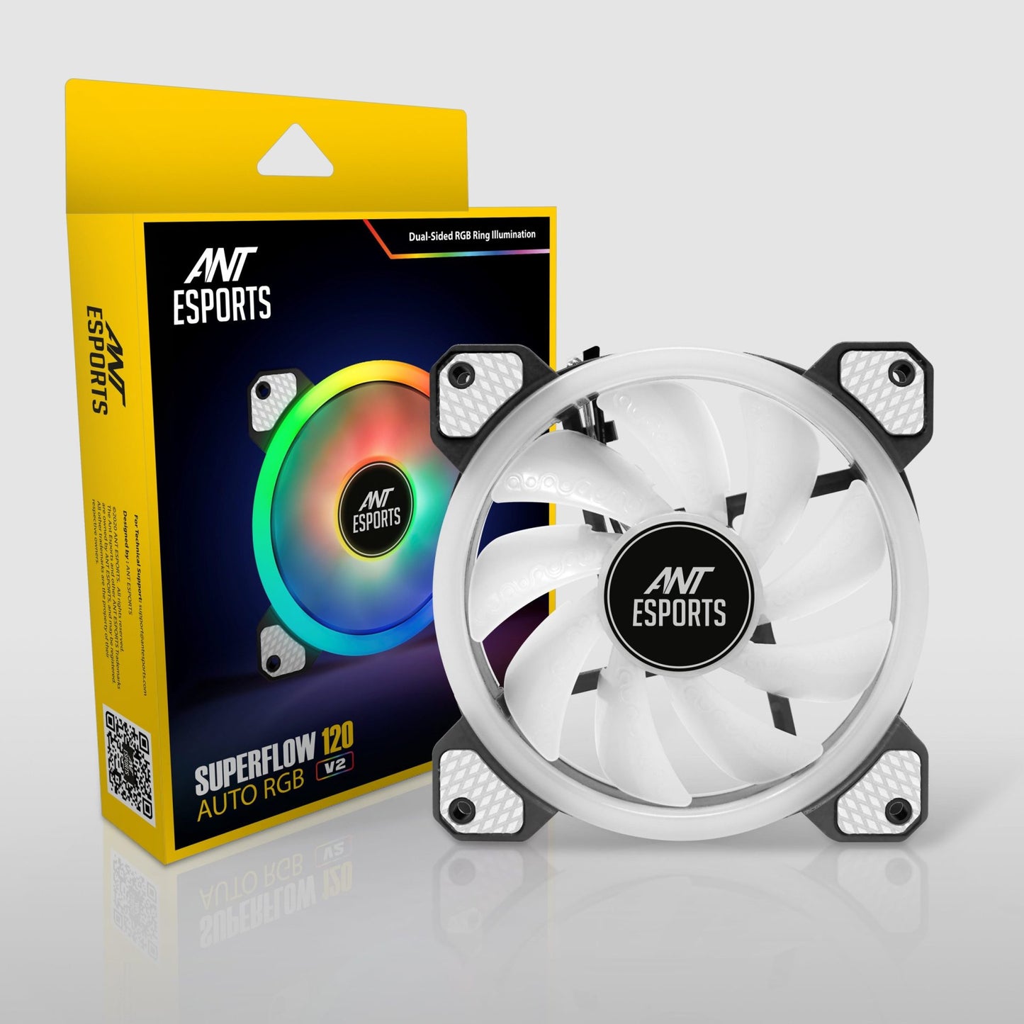 Ant Esports Superflow V2 120mm ARGB Black Case Fan