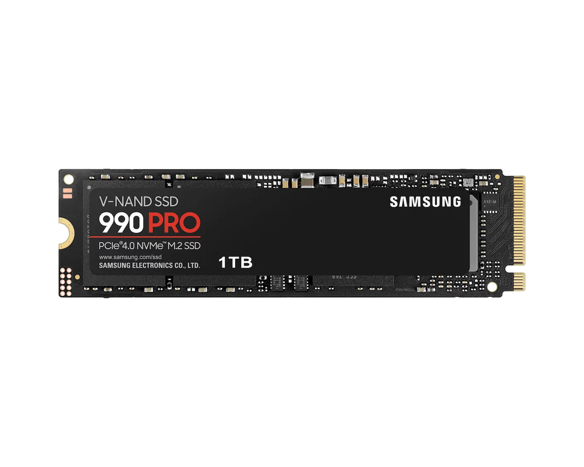Samsung 990 Pro NVMe M.2 2280 SSD (1TB–4TB)