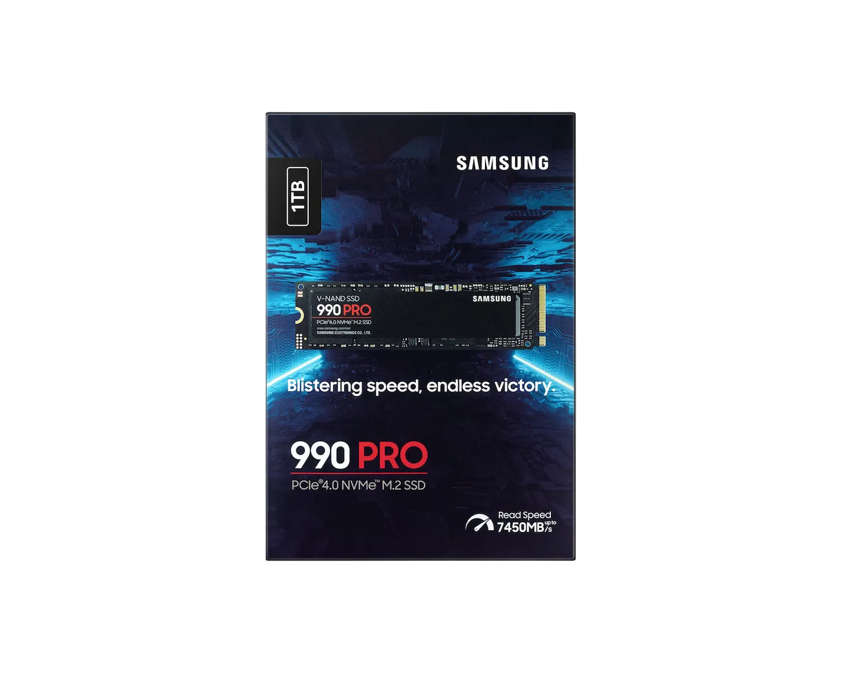 Samsung 990 Pro NVMe M.2 2280 SSD (1TB–4TB)