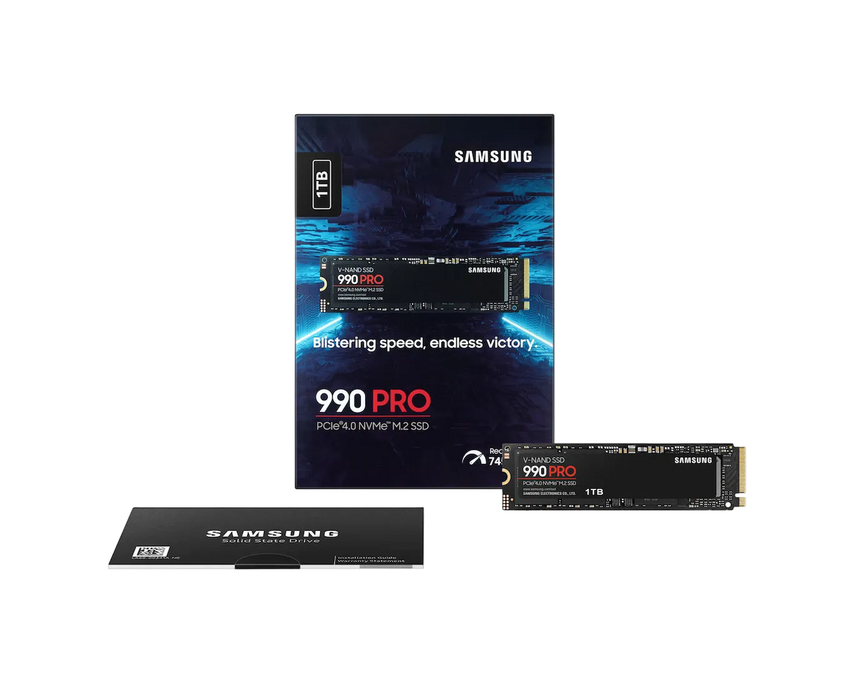 Samsung 990 Pro NVMe M.2 2280 SSD (1TB–4TB)