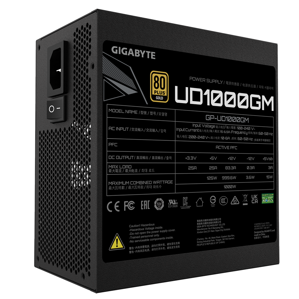 Gigabyte UD1000GM Power Supply