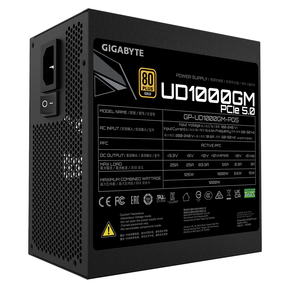 Gigabyte UD1000GM PG5 Power Supply