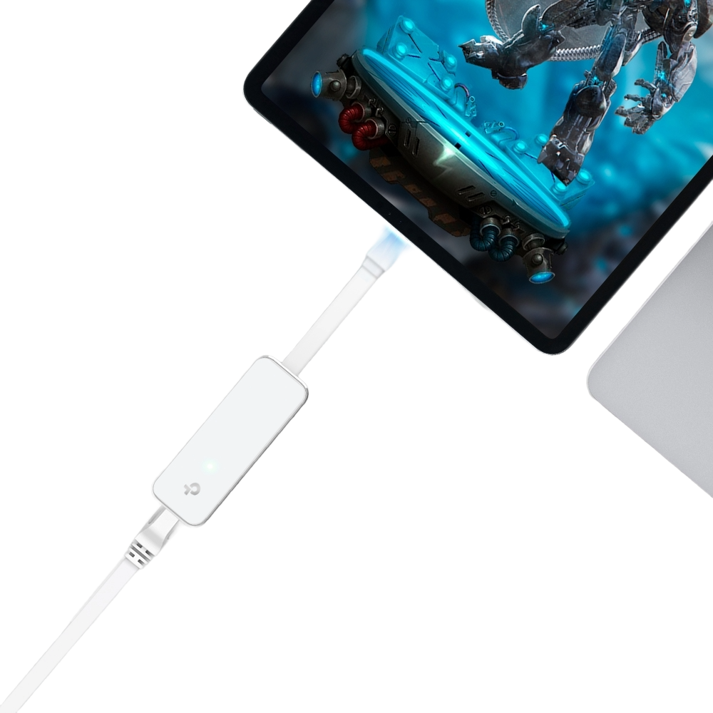 TP-Link UE300C USB-C to RJ45 Gigabit Ethernet Adapter — 1000Mbps | USB 3.0 | Foldable Portable Design | Plug & Play | Windows 11 / macOS / iPadOS / Chrome OS / Linux