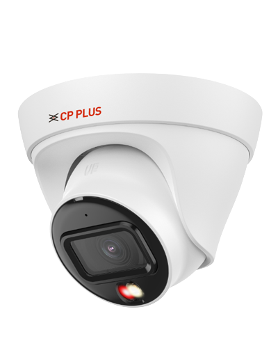 CP Plus illumax CP-UNC-DA21L3C-LQ 2MP Dual Light Network Dome Camera — 30m IR / Warm Light | PoE | IP67