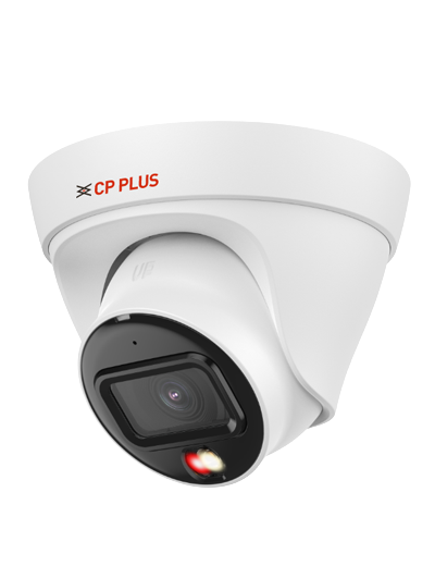 CP Plus illumax CP-UNC-DA41L3C-D-LQ 4MP Dual Light Network Dome Camera — 30m IR / Warm Light | PoE | IP67