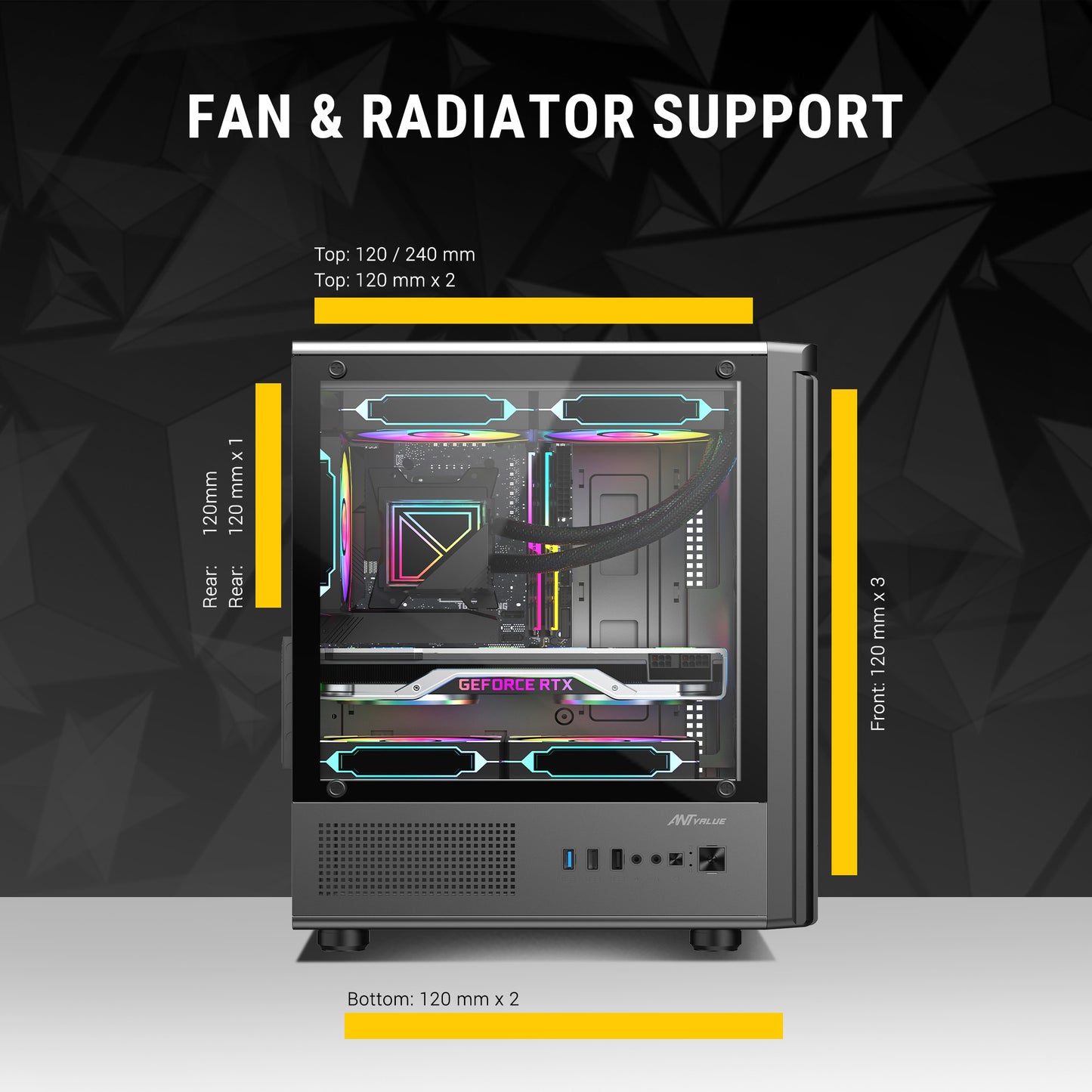 Ant Esports VM45 Mid-Tower Case