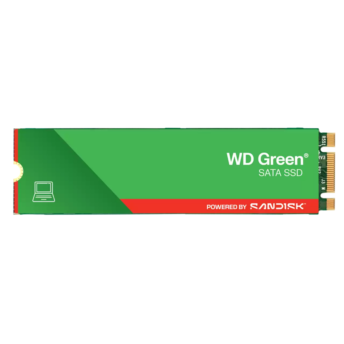 WD Green SATA M.2 2280 Internal SSD 120GB (WDS120G2G0B) — 545MB/s Read | 80MB/s Write | SATA | M.2 2280 | SLC Cache | 1M Hrs MTTF | 1-Year Seller Warranty by AdvanceKart