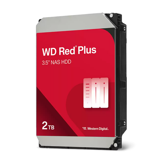 WD Red Plus Internal NAS HDD 3.5" (2Tb, 4Tb, 6Tb, 8Tb, 10Tb and 12Tb)