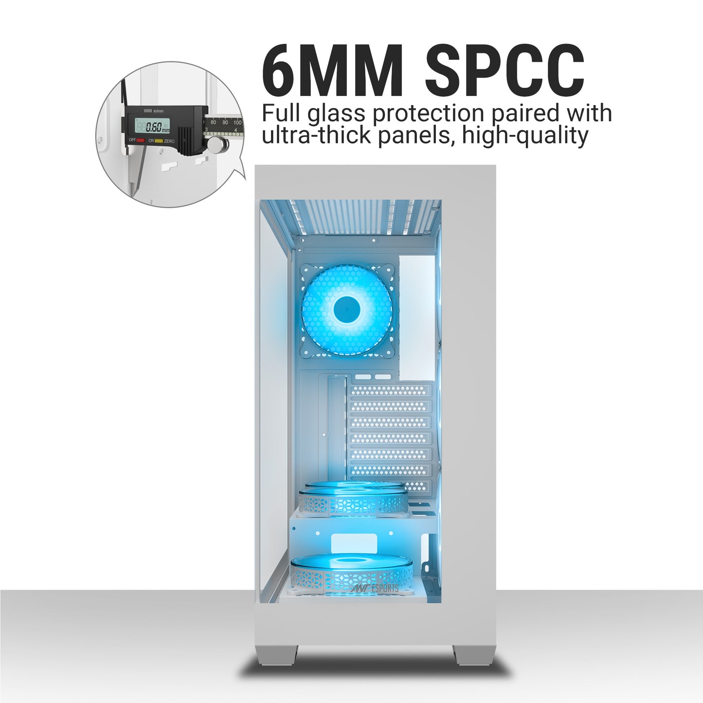 Ant Esports Crystal X7 Mid-Tower ATX / Micro-ATX / Mini-ITX Case