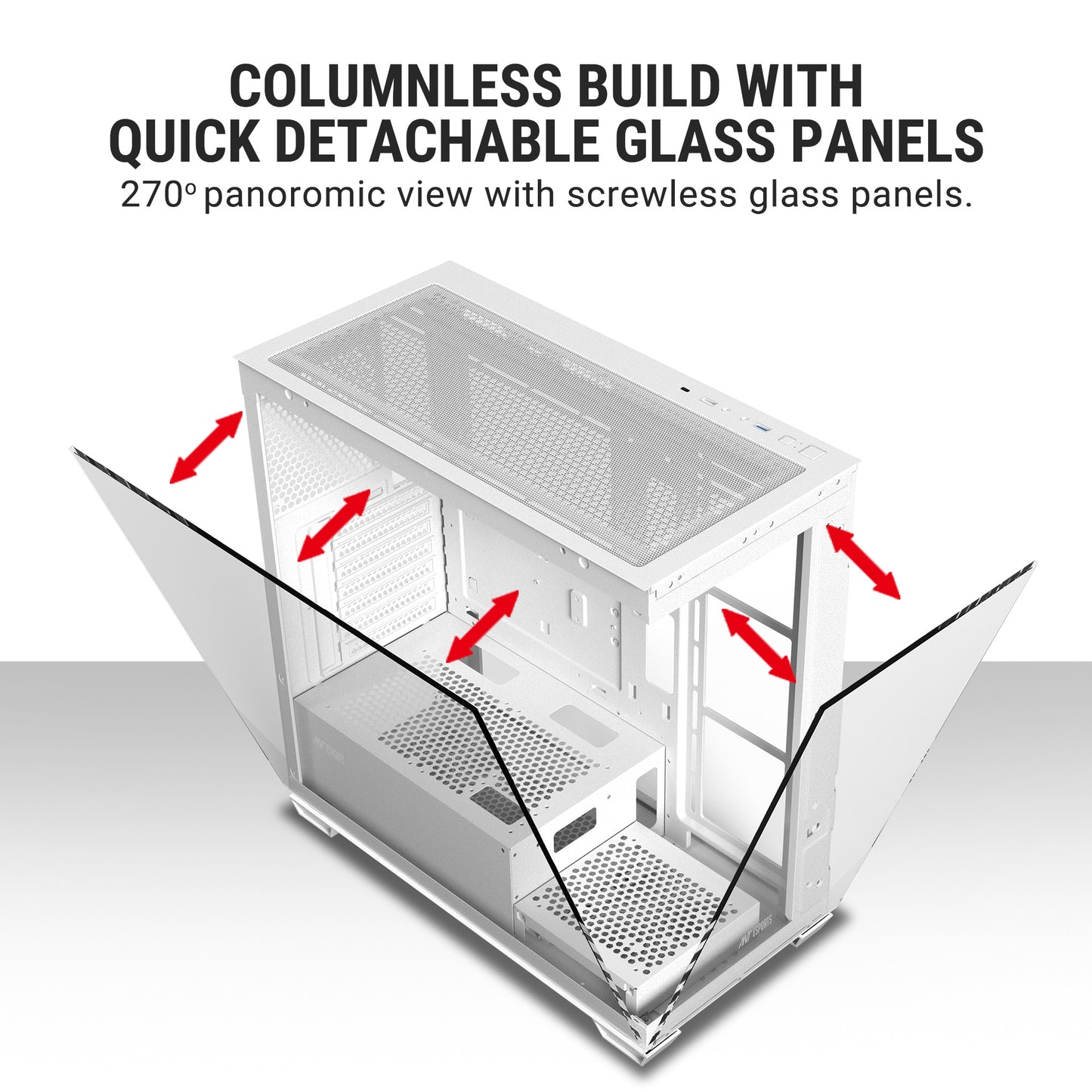 Ant Esports Crystal X7 Mid-Tower ATX / Micro-ATX / Mini-ITX Case