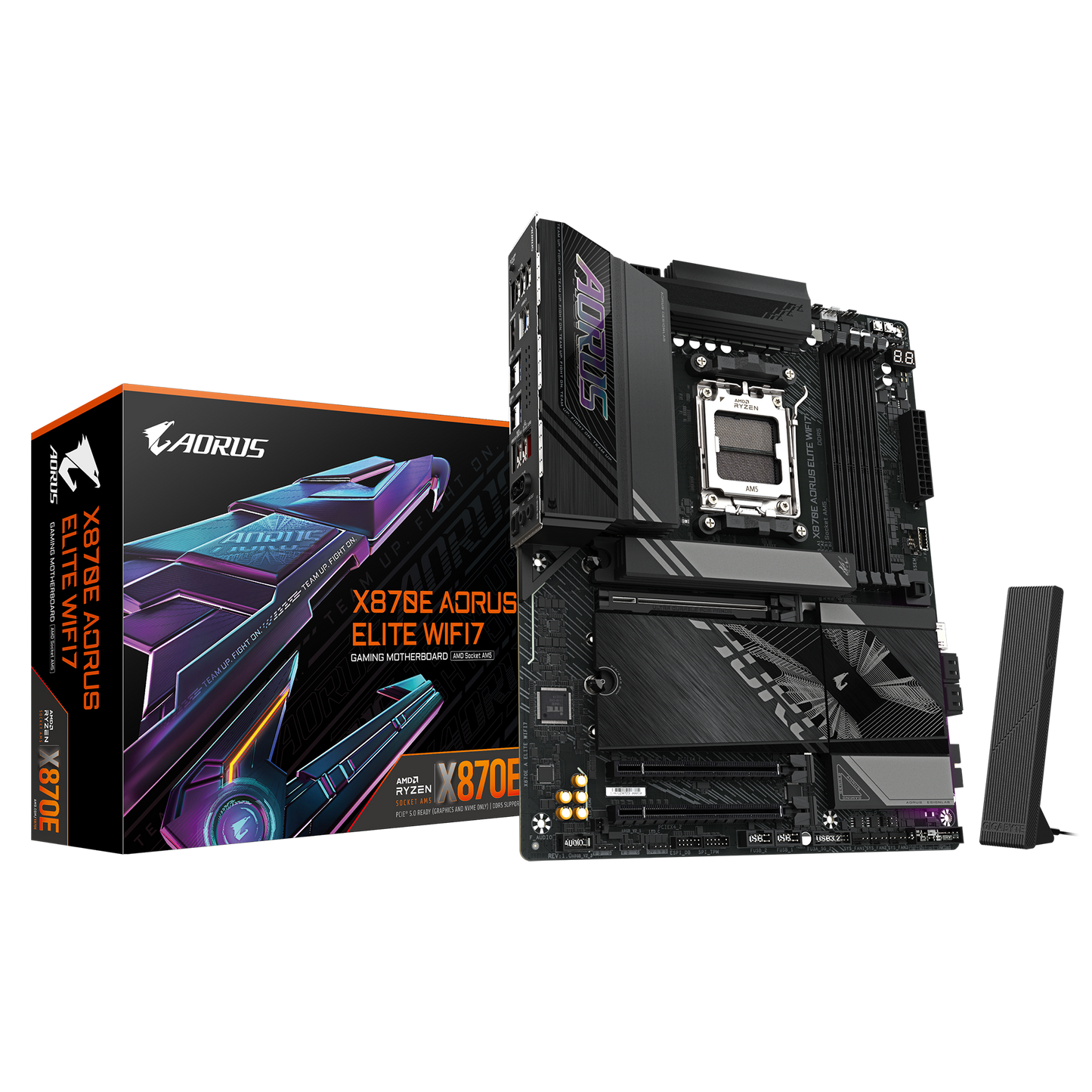 Gigabyte X870E AORUS Elite WiFi 7 Motherboard with AMD AM5 socket