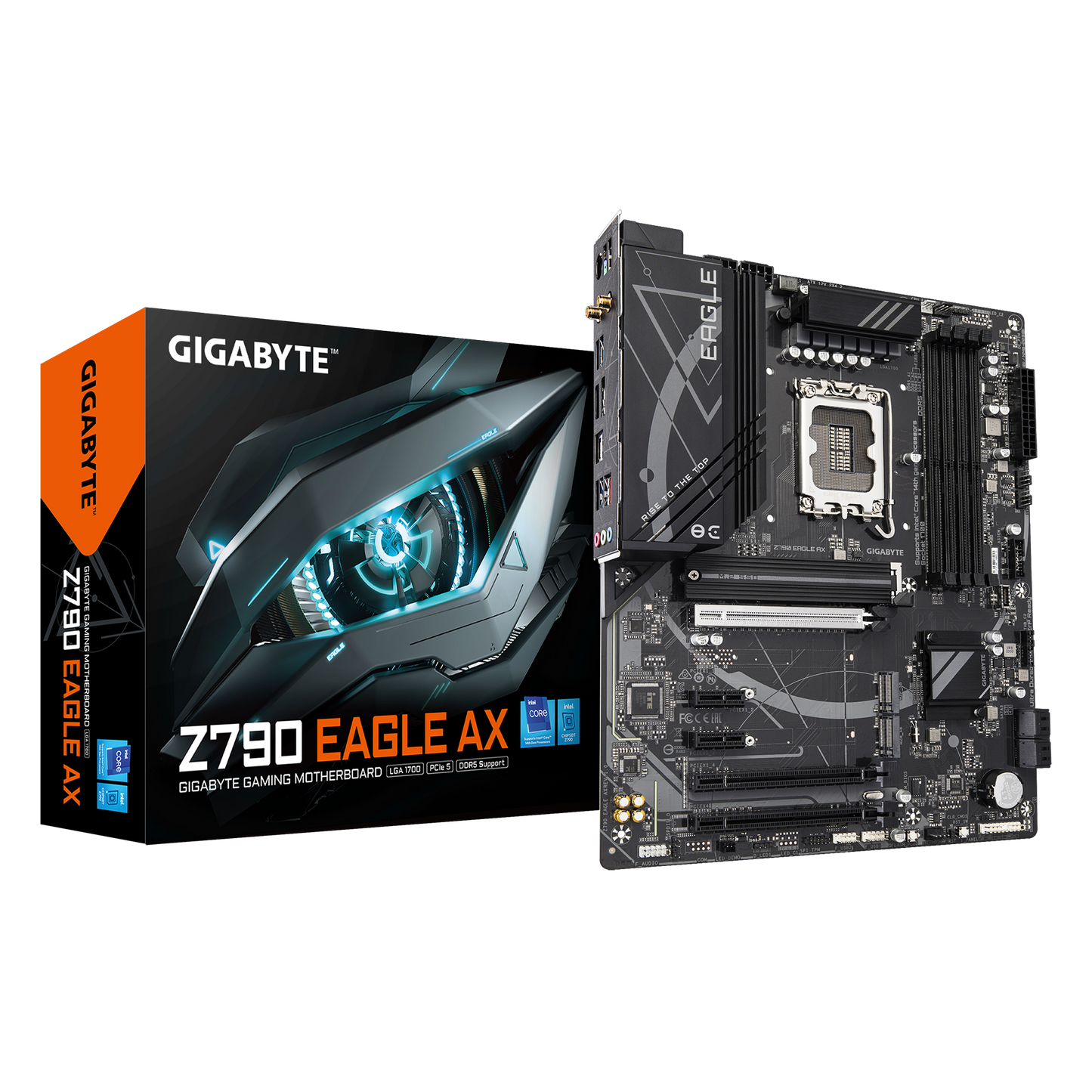 Gigabyte Z790 EAGLE AX Intel Z790 ATX Motherboard — LGA1700 | DDR5 | PCIe 5.0 | Wi-Fi 6E | 2.5GbE