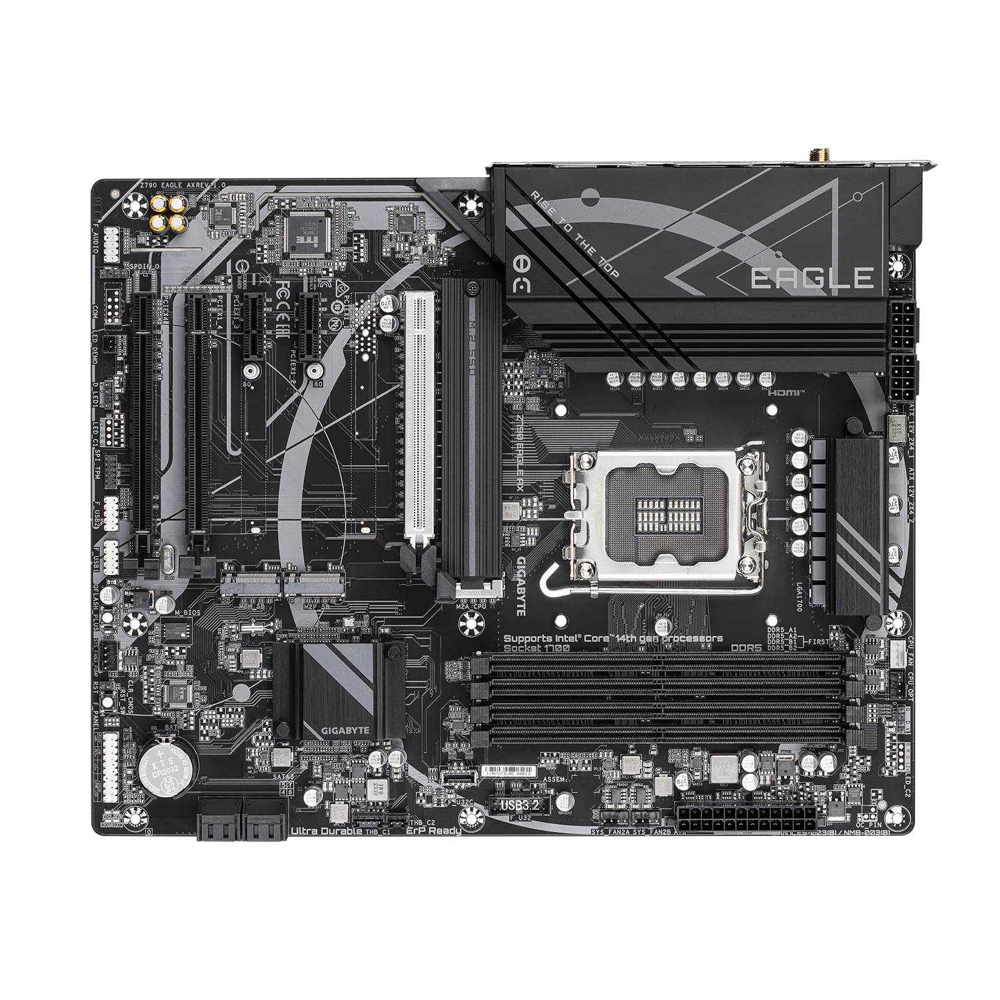Gigabyte Z790 EAGLE AX Intel Z790 ATX Motherboard — LGA1700 | DDR5 | PCIe 5.0 | Wi-Fi 6E | 2.5GbE