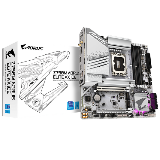 Gigabyte Z790M Aorus Elite AX Ice Motherboard
