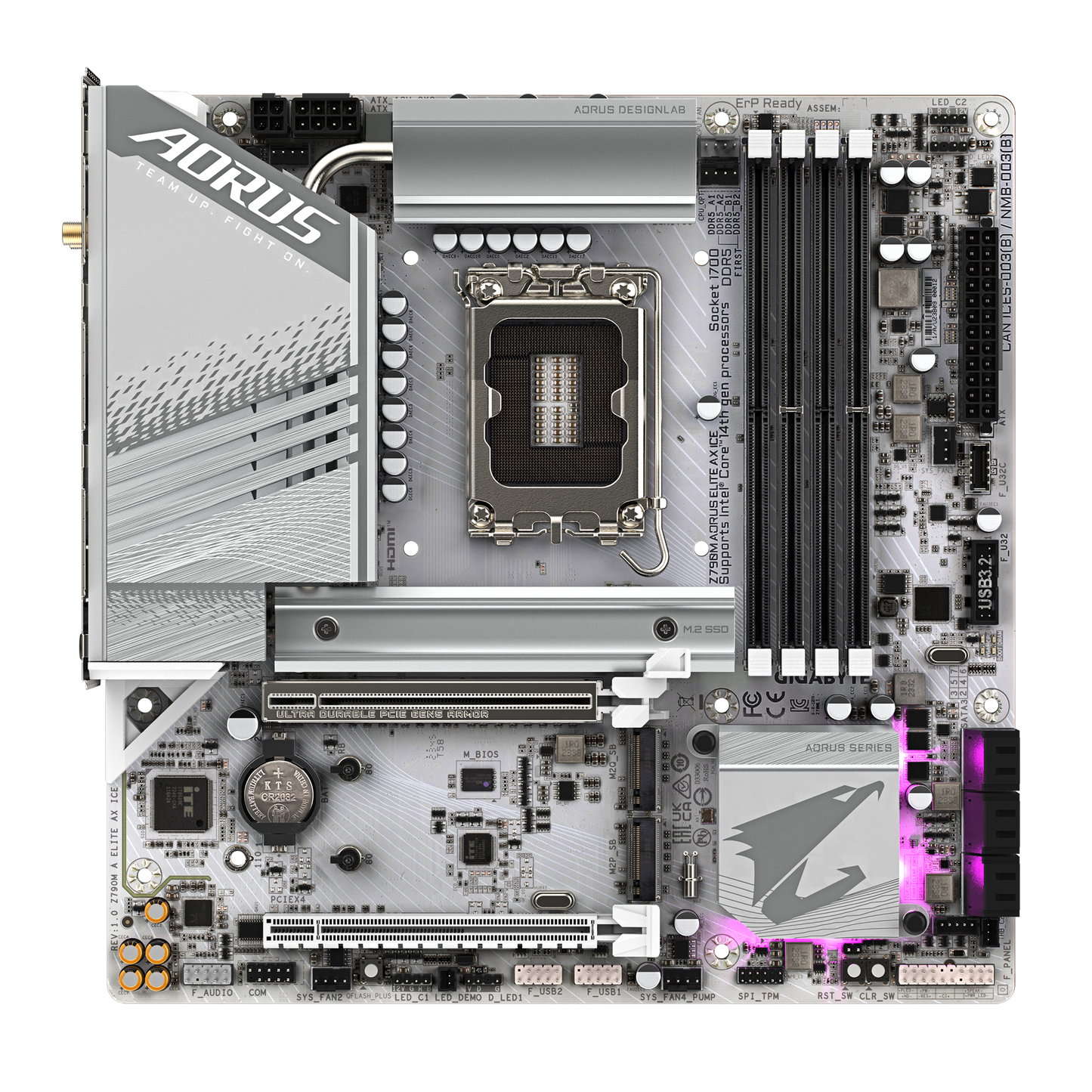 Gigabyte Z790M Aorus Elite AX Ice Motherboard
