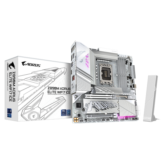 Gigabyte Z890M Aorus Elite WiFi 7 Ice Motherboard