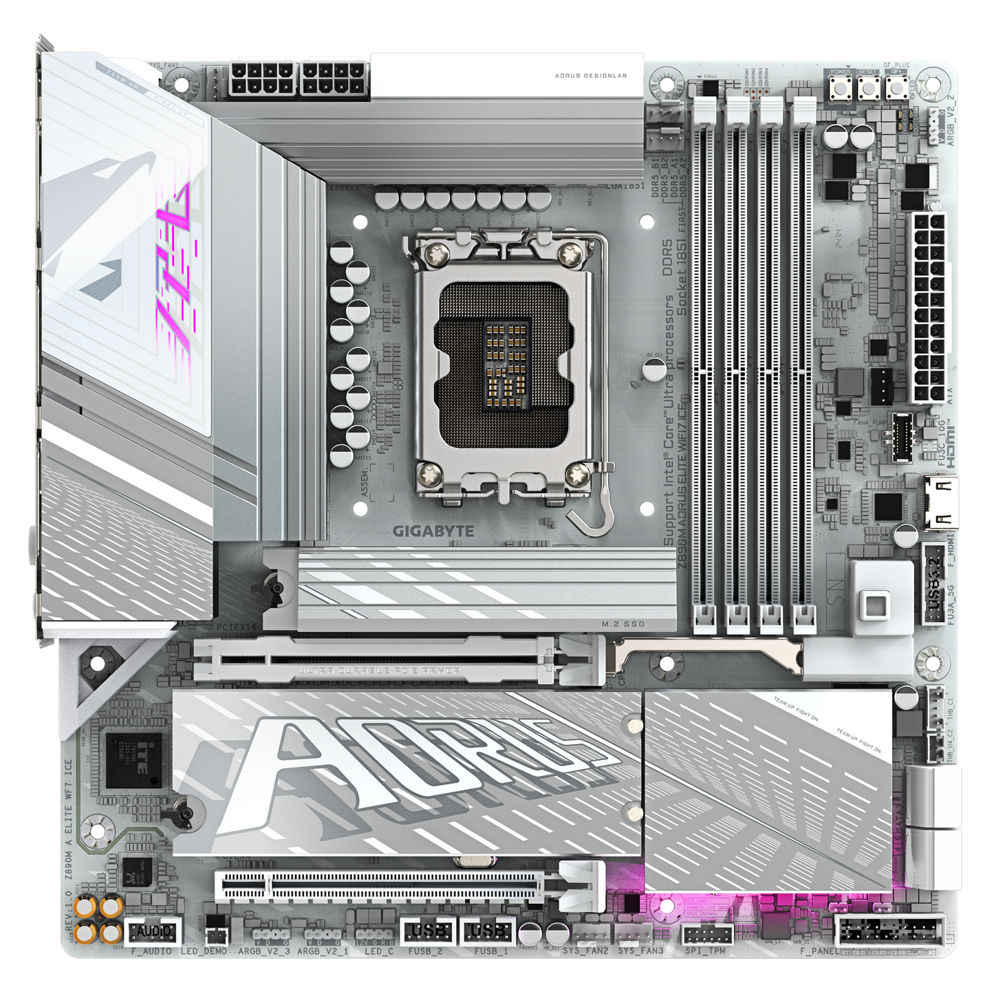 Gigabyte Z890M Aorus Elite WiFi 7 Ice Motherboard