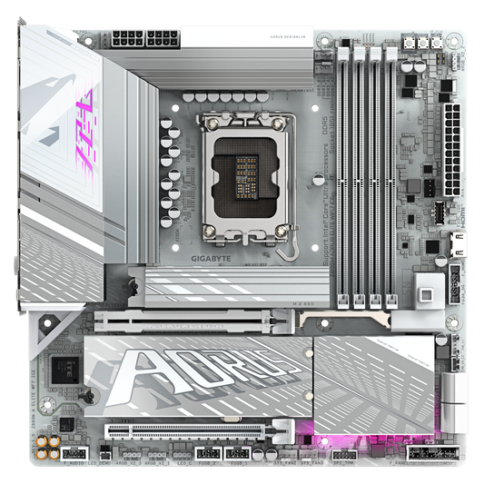 Gigabyte Z890M Aorus Elite WiFi 7 Ice Motherboard