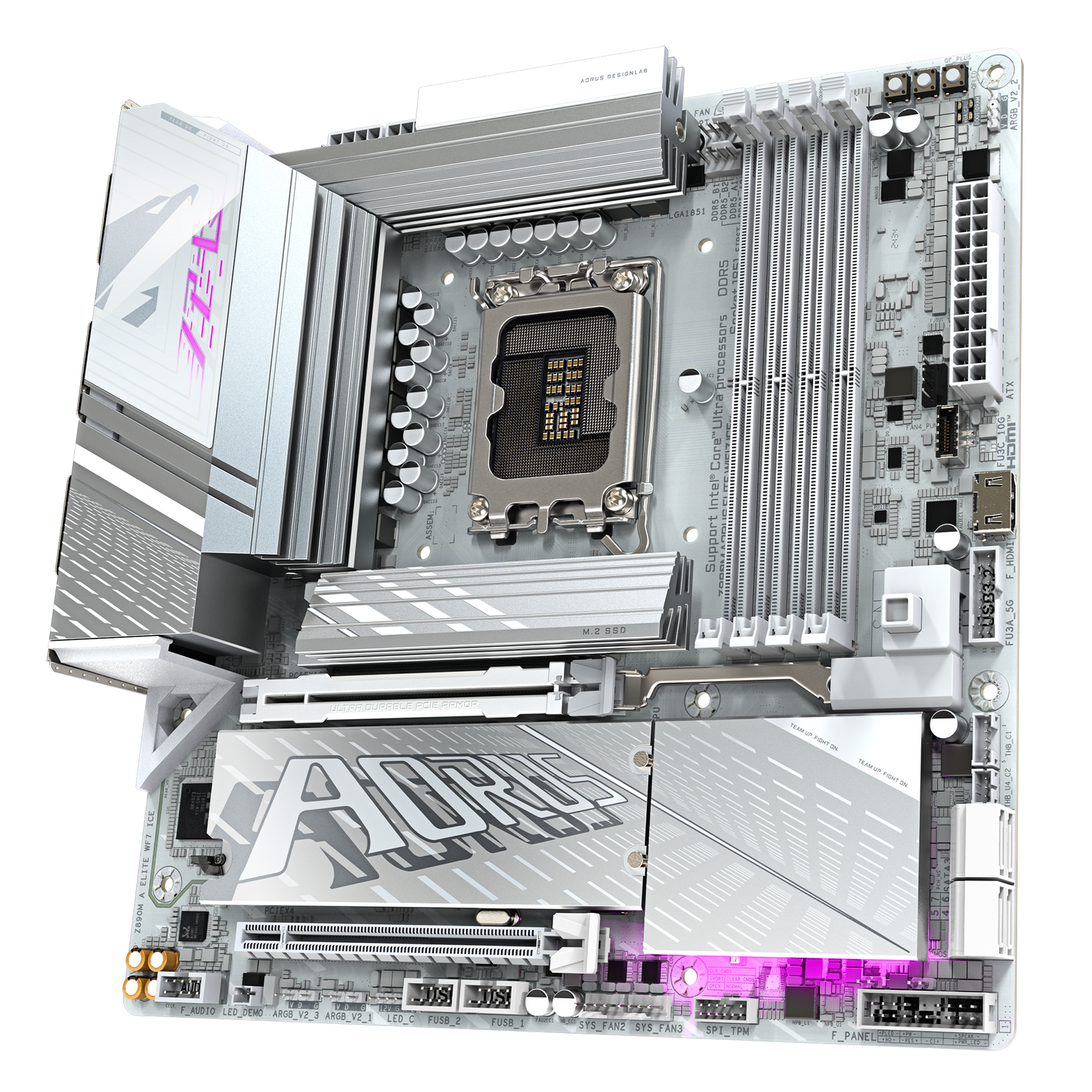 Gigabyte Z890M Aorus Elite WiFi 7 Ice Motherboard