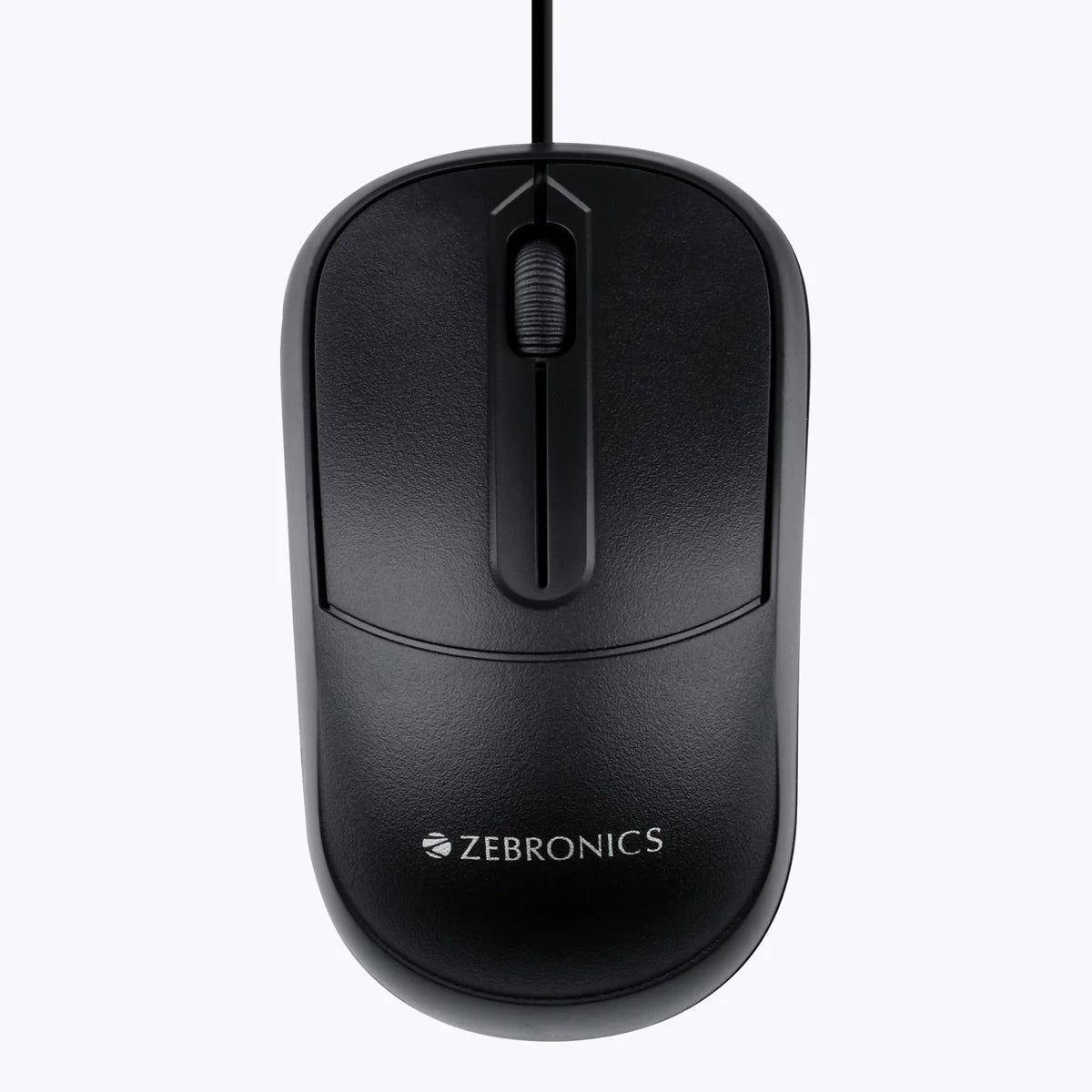 Zebronics Zeb Comfort Plus Wired Optical USB Mouse — Black