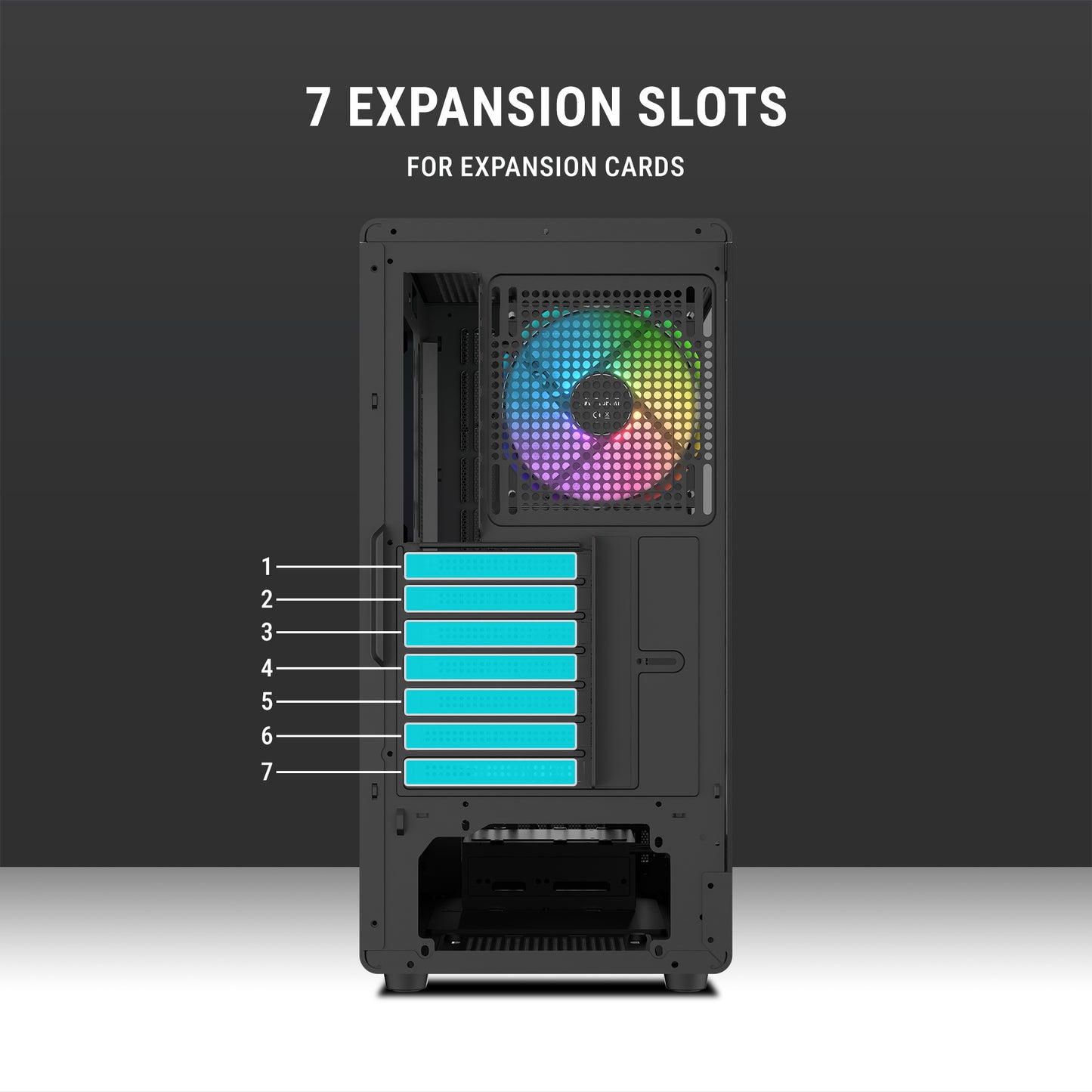 Ant Esports ZEN Air 360 Mid-Tower ATX / Micro-ATX / Mini-ITX Gaming Cabinet – Black (4× 120mm ARGB Fans)