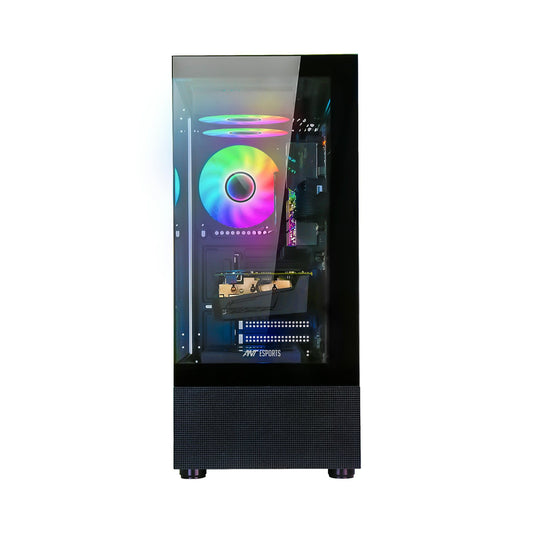 Ant Esports Crystal X2 ARGB Gaming Cabinet (Black) - Image 2