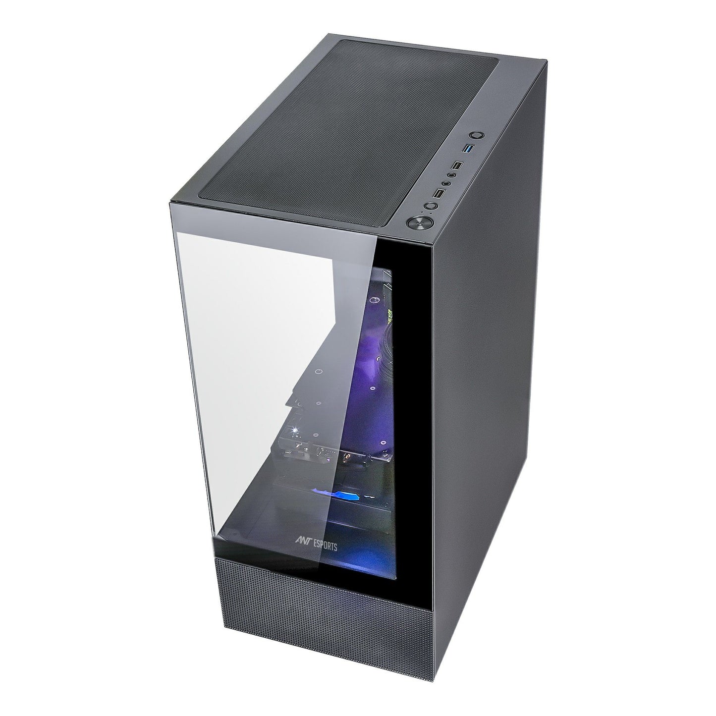Ant Esports Crystal X2 ARGB Gaming Cabinet (Black) - Image 6