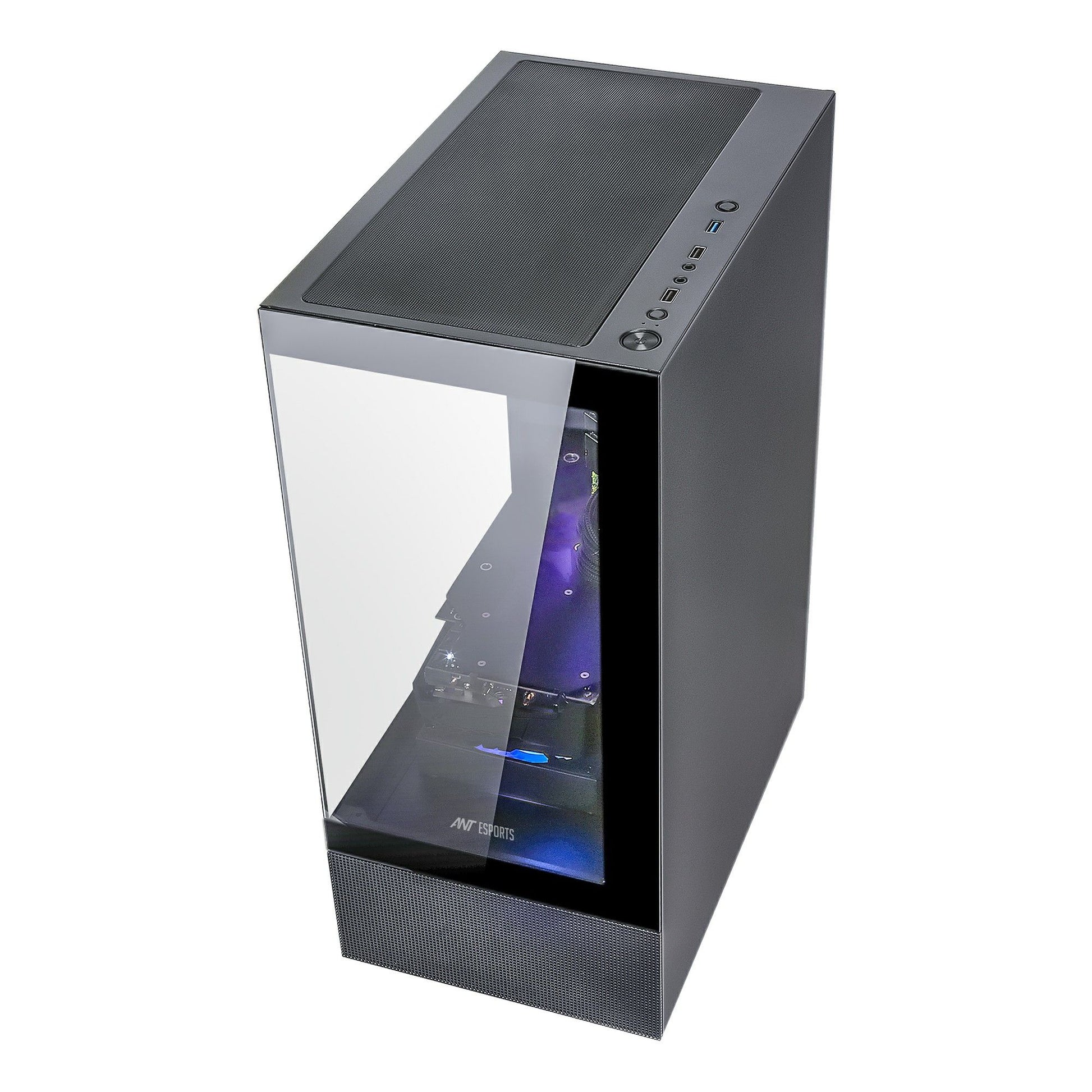 Ant Esports Crystal X2 ARGB Gaming Cabinet (Black) - Image 6