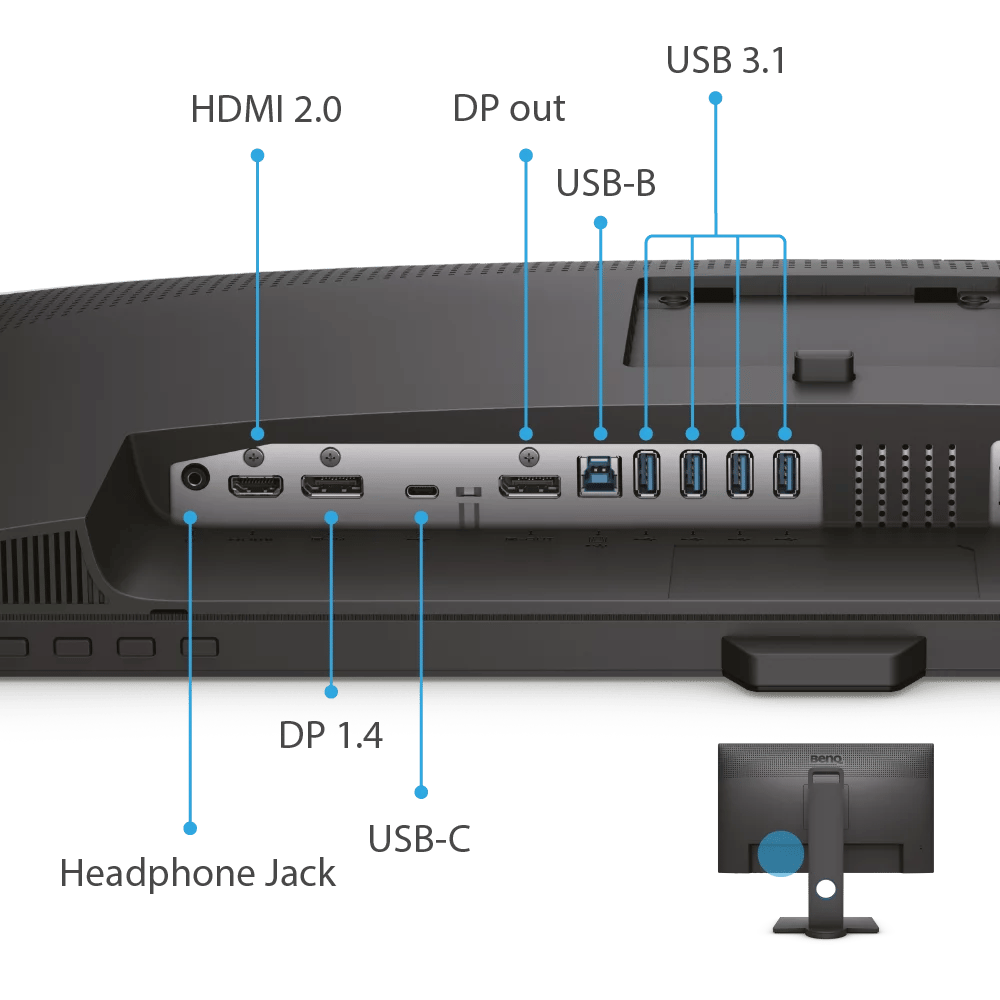 BenQ PD2705Q (27-inch 2K QHD sRGB HDR10 USB-C Designer Monitor) - Image 3