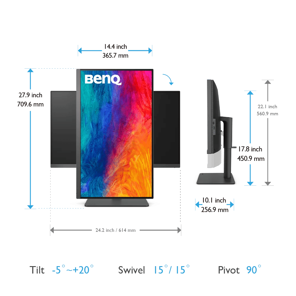 BenQ PD2705U (27-inch 4K UHD sRGB HDR10 USB-C Designer Monitor) - Image 6