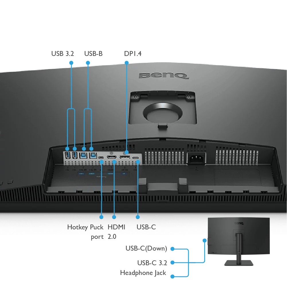 BenQ PD3205U (32-inch 4K UHD sRGB HDR10 USB-C Designer Monitor) - Image 2
