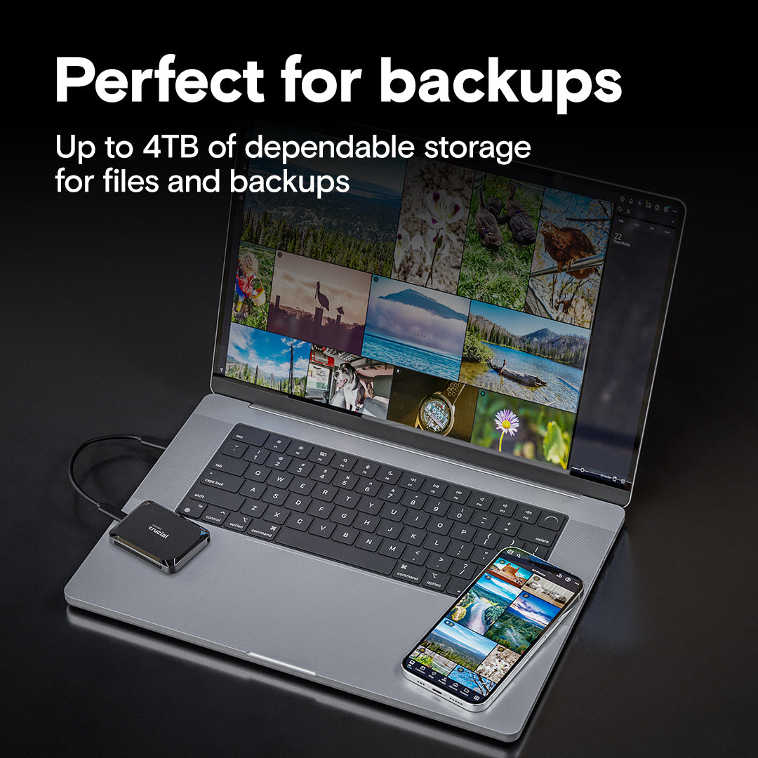 Crucial X9 Portable SSD (1Tb/2Tb/4Tb) (1050 MBPS)