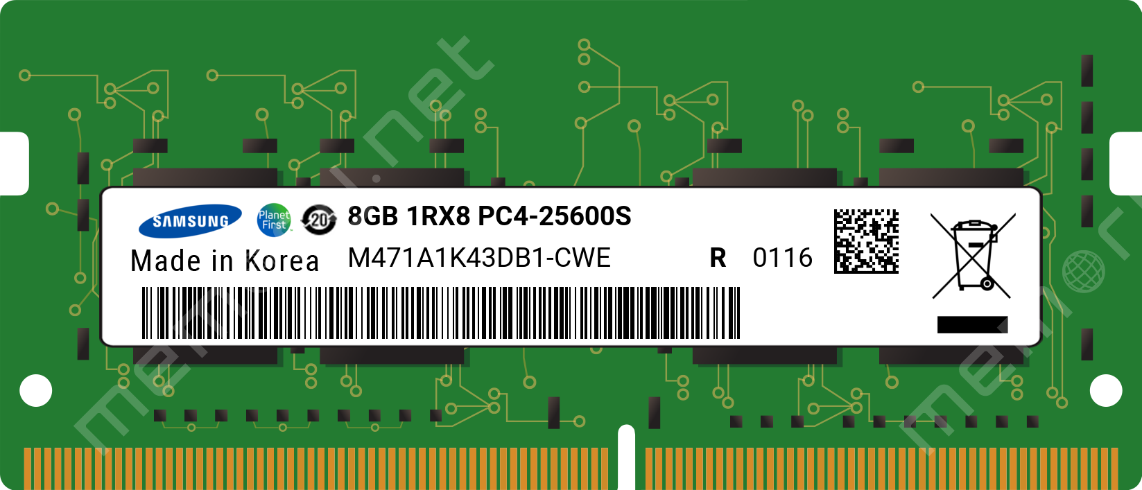 Samsung OEM Pulled DDR4 SO-DIMM Laptop RAM — 8GB / 16GB | 3200MHz | Recertified