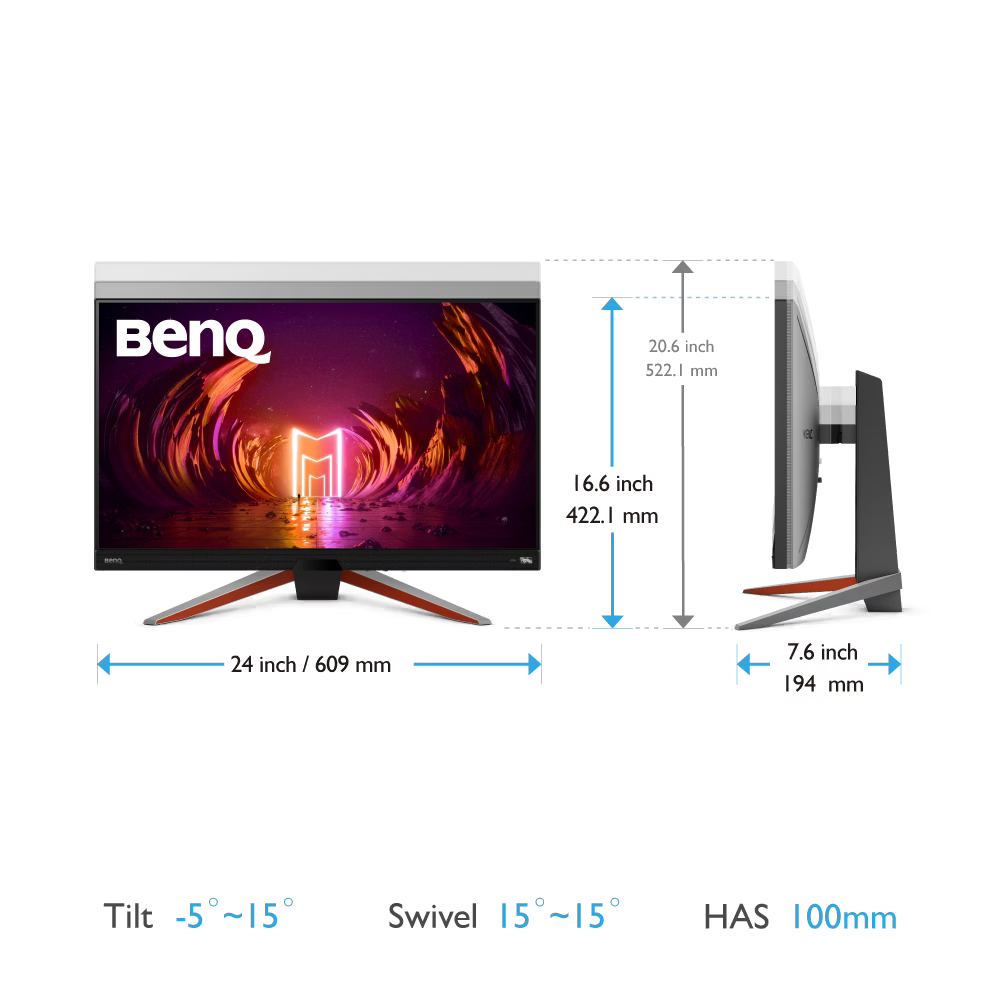 BenQ EX270QM MOBIUZ 27" QHD 240Hz Gaming Monitor — 1ms GTG | HDRi | FreeSync Premium Pro