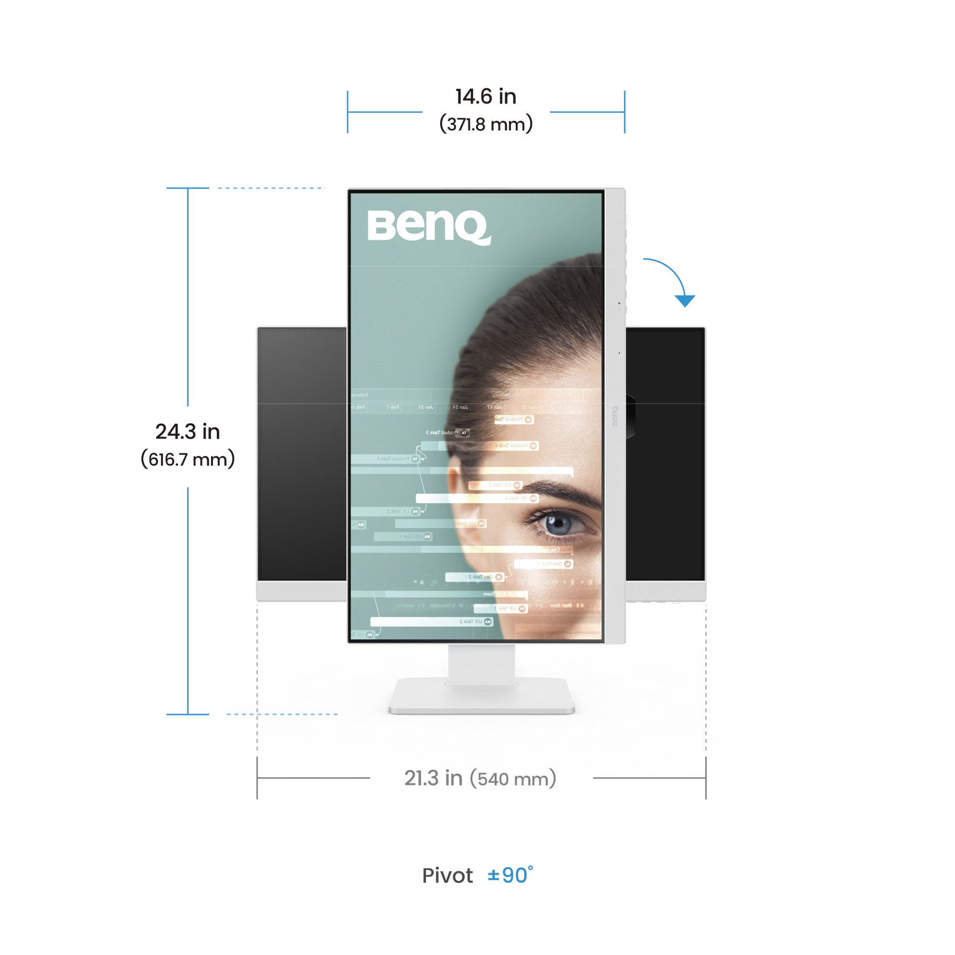 BenQ GW2486TC I 23.8" 100Hz Ergonomic USB-C Home Office Monitor